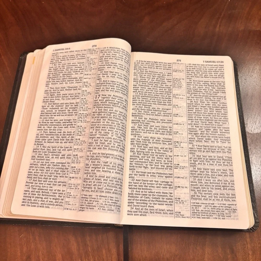 Holy Bible KJV UltraThin Reference Concordance Black Bonded Leather Holman‎ 1999